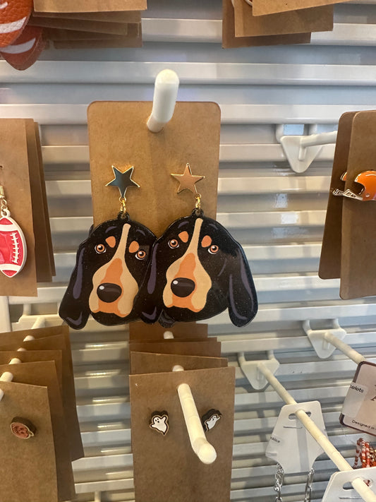 Mascot Smokey Dangle Earrings