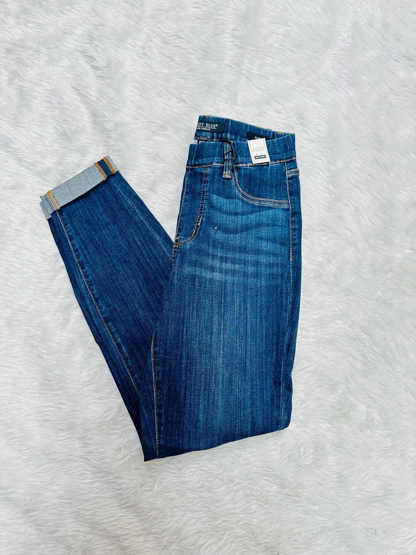JB HW Pull on Double Cuff Slim Jeans