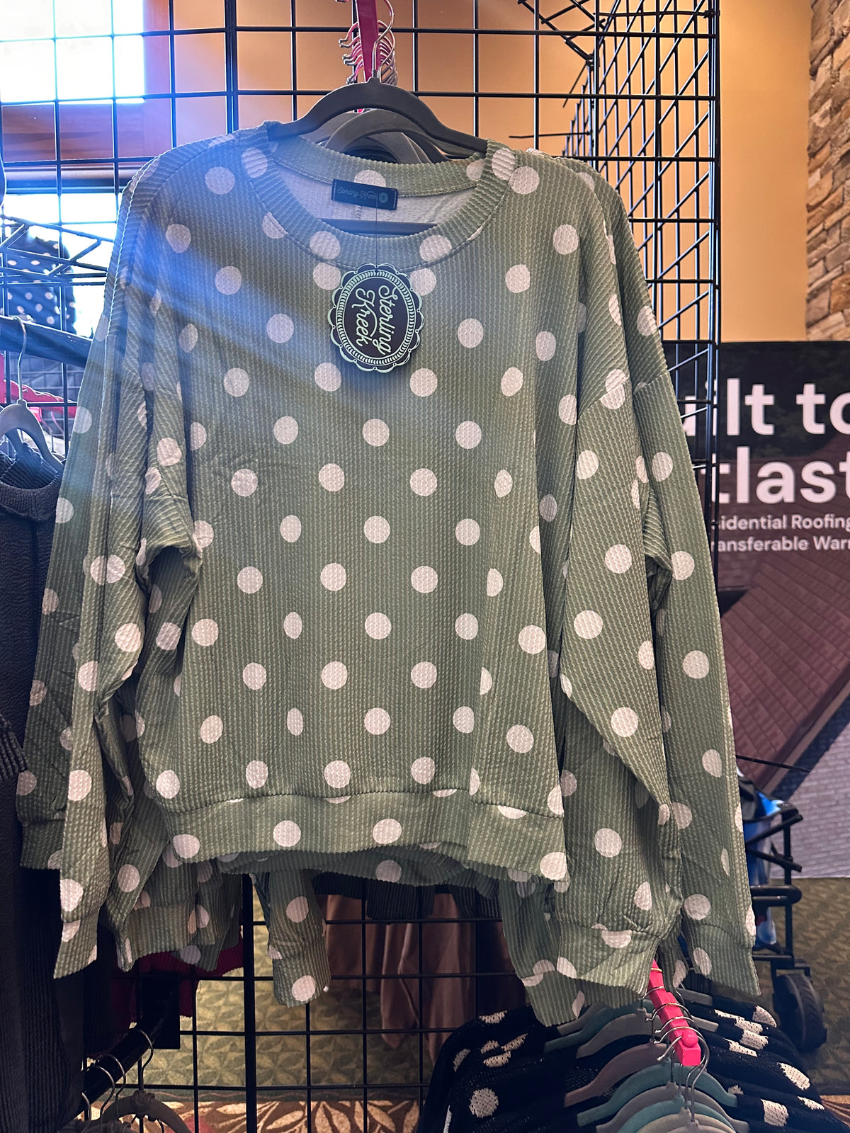 Dott Darling Top Sage Green