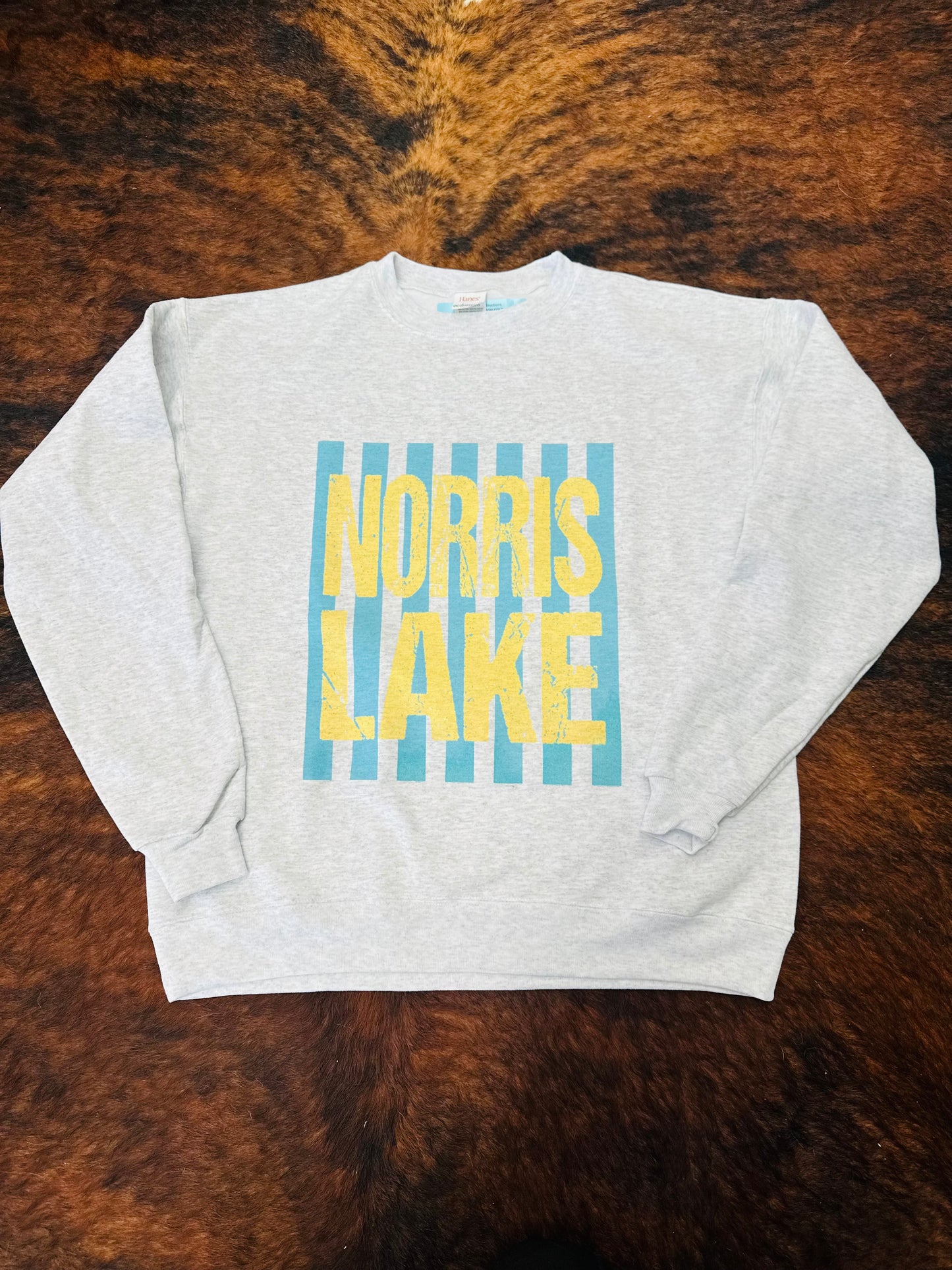 Norris Lake Neon Stripes Sweatshirt