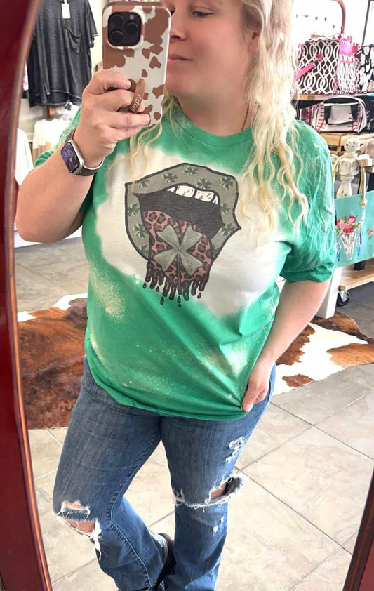 St. Patty Lips Tee XL