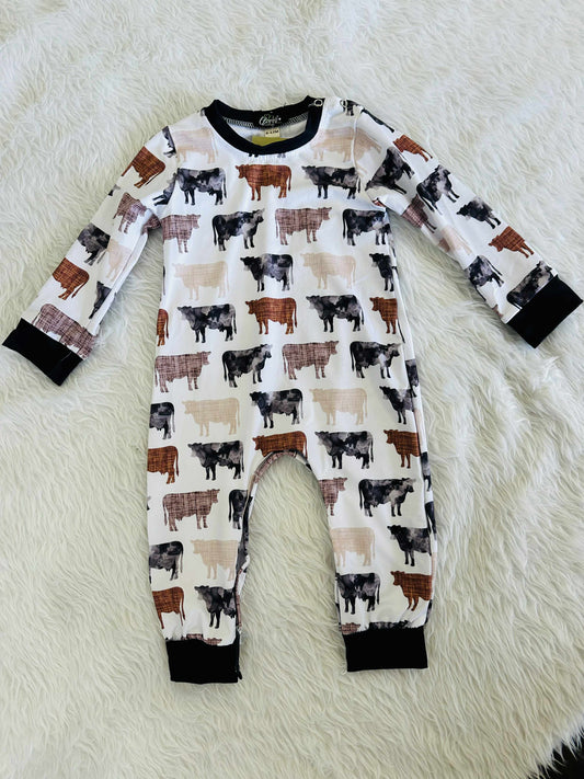 Brown Cow Romper