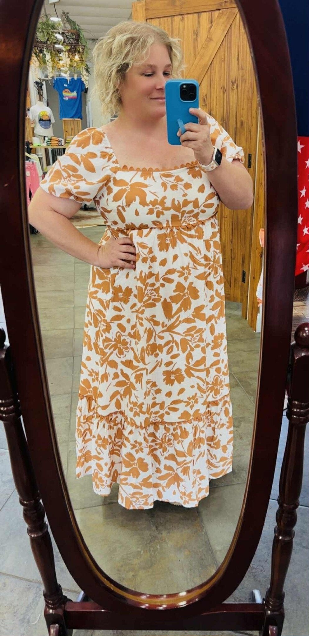 Casey Burnt Orange Dress