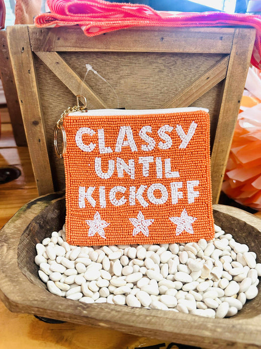 Classy Until Kickoff Coin Purse