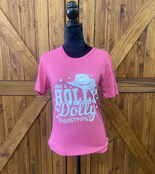Holly Dolly Christmas Tee