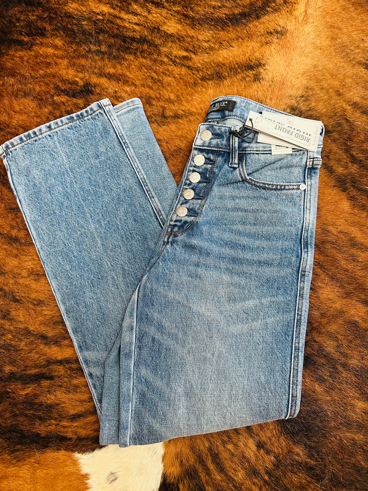 JB Midrise Slim Straight Button Fly Jeans