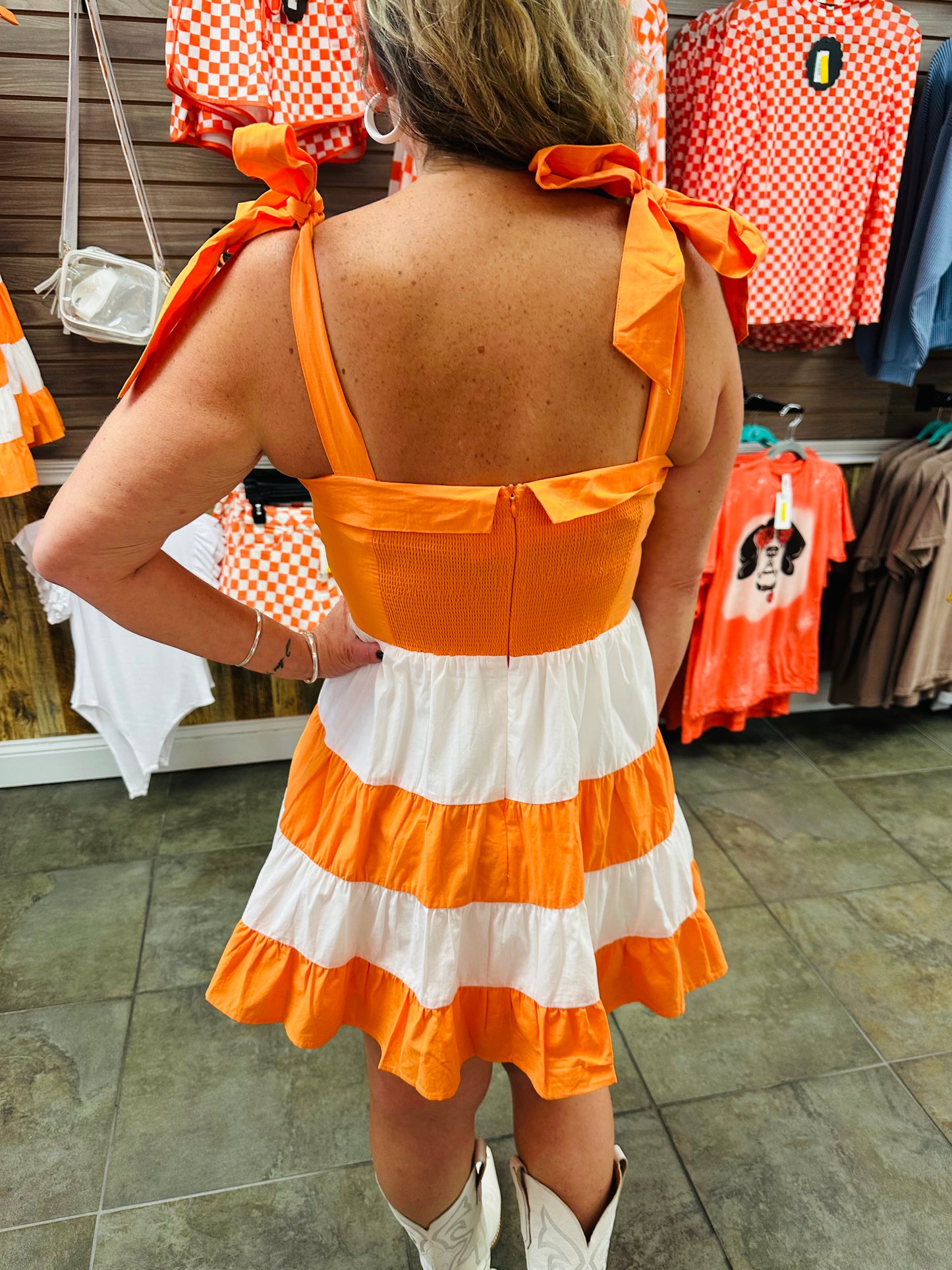 Game Day Color Block Mini Dress