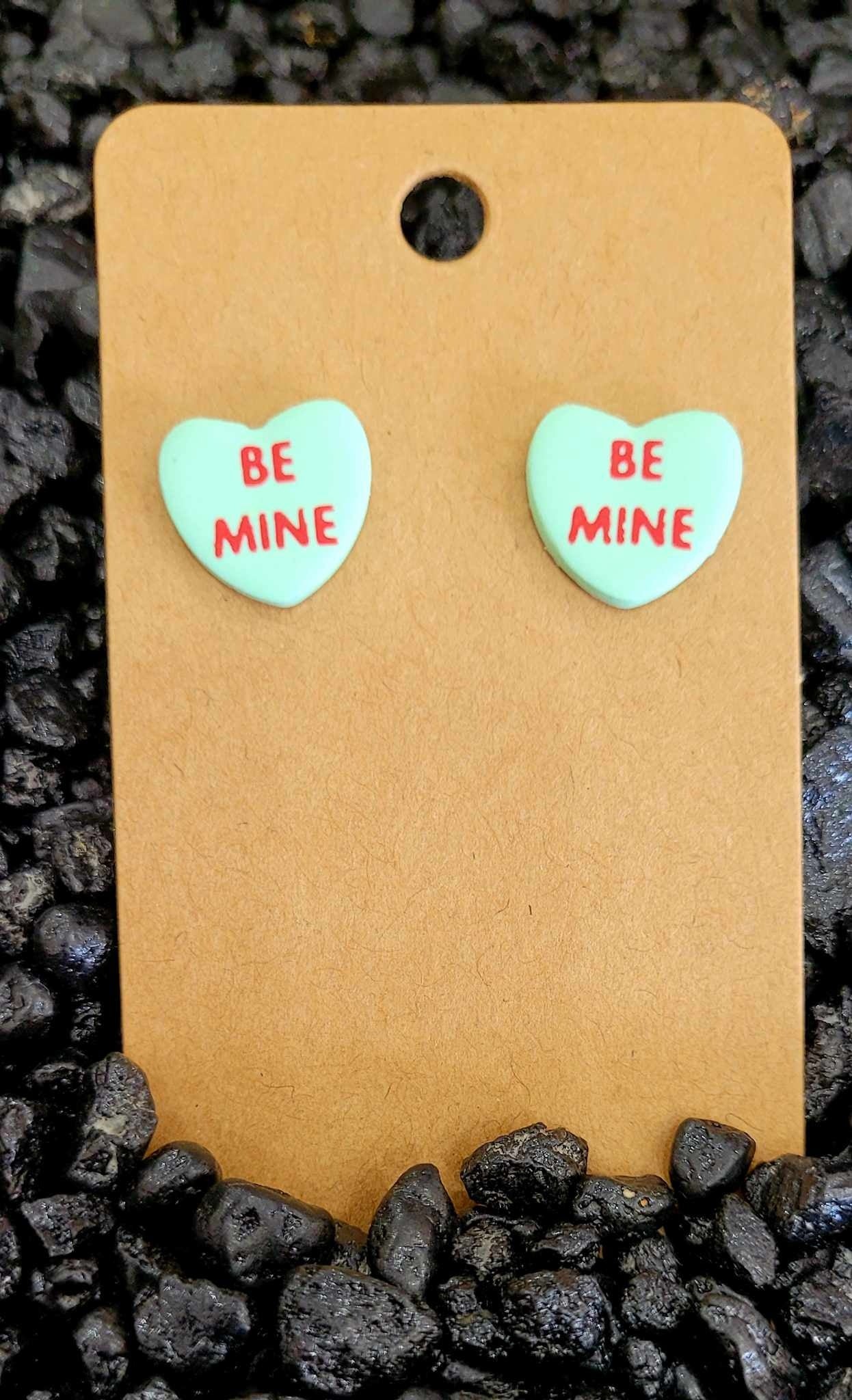 Candy Heart Stud Earrins (24')