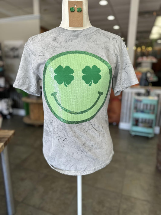 Shamrock Happy Face Tee
