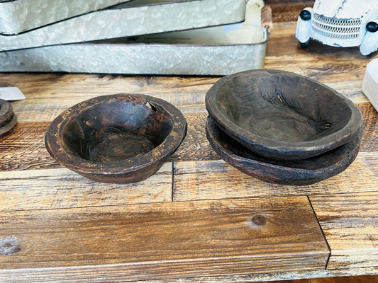 Decorative Wood Dough Bowls