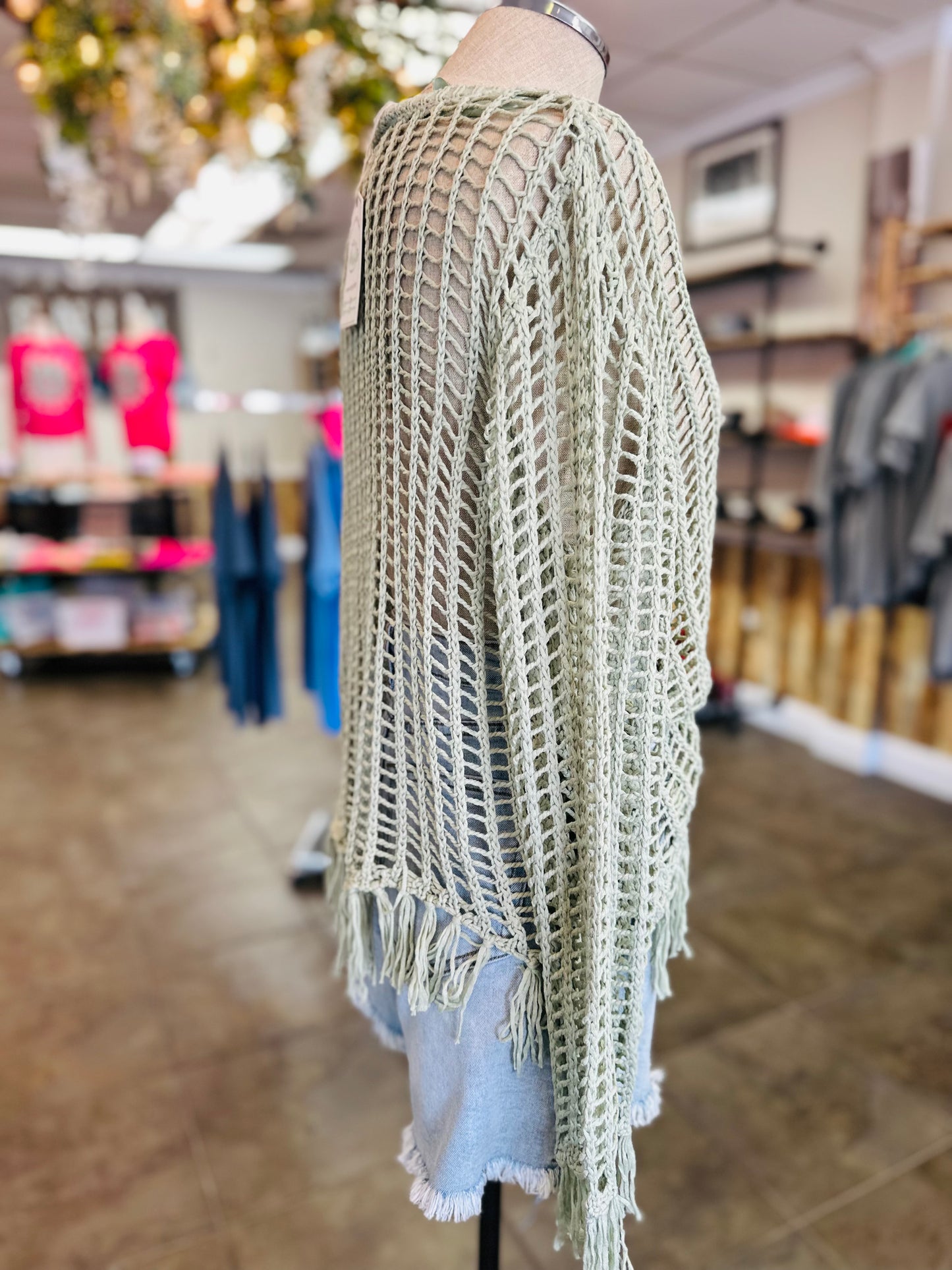 Beachside Breeze Top- Sage