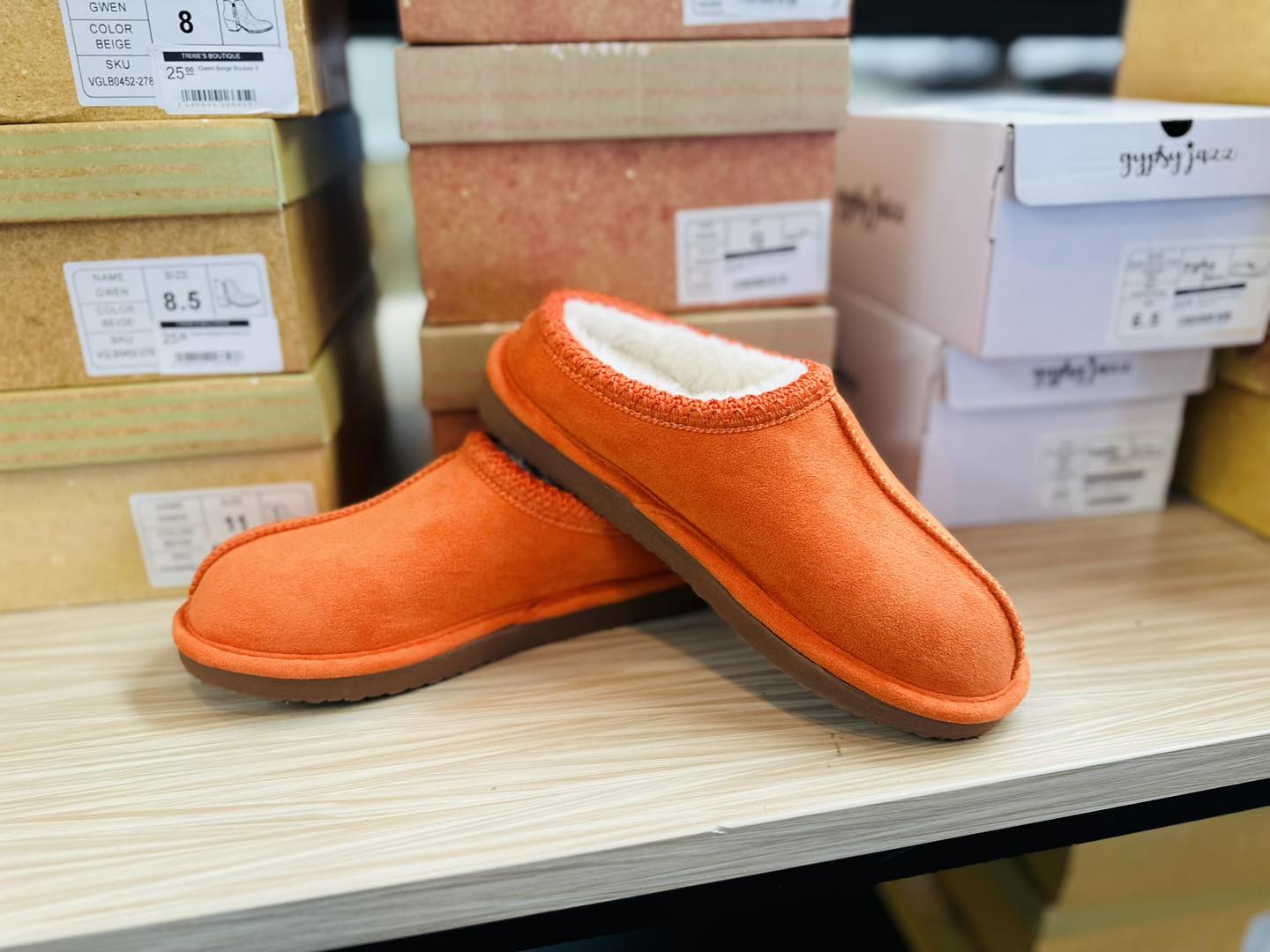 Cheers Orange Slip Ons