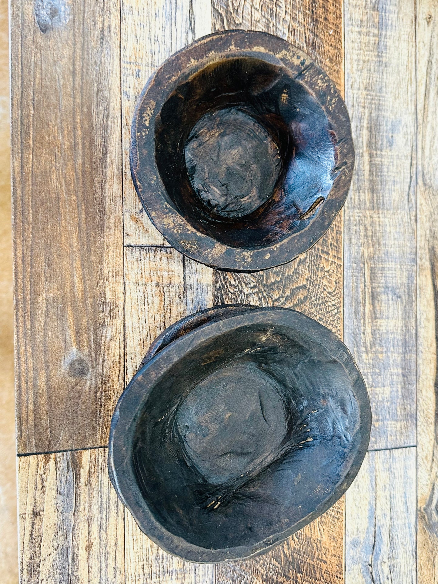 Decorative Wood Dough Bowls