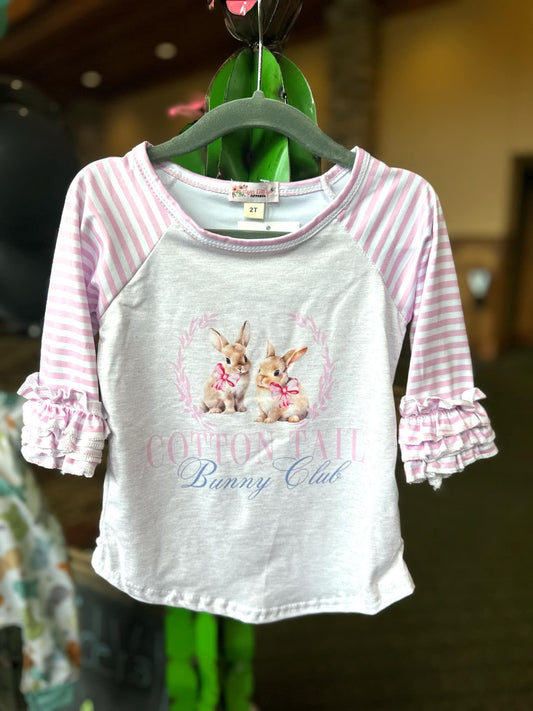 Bunny Club Girls Raglan