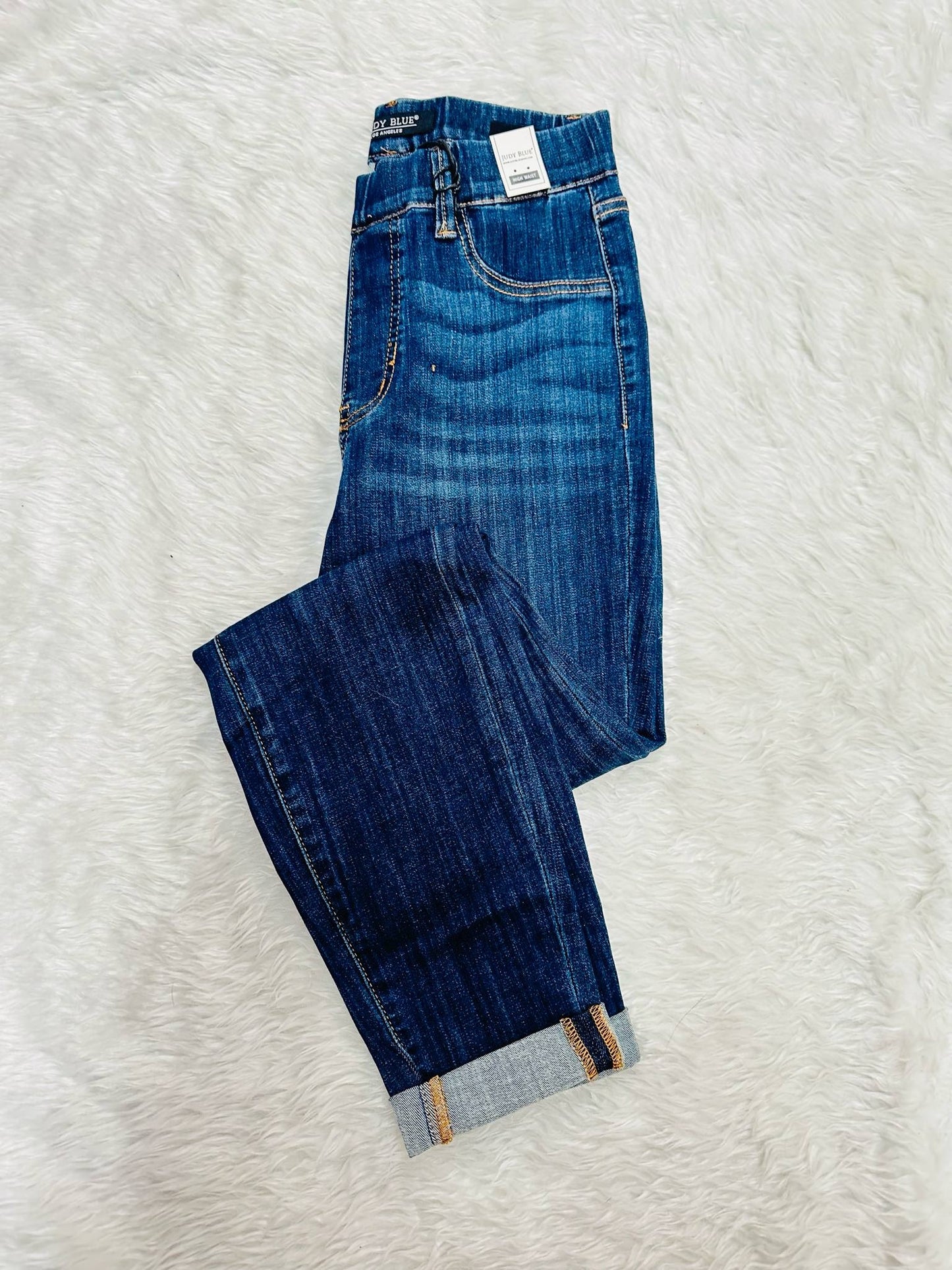 JB HW Pull on Double Cuff Slim Jeans