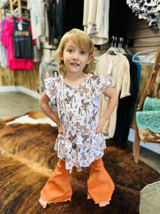 Tawny Cowgirl Girls Set