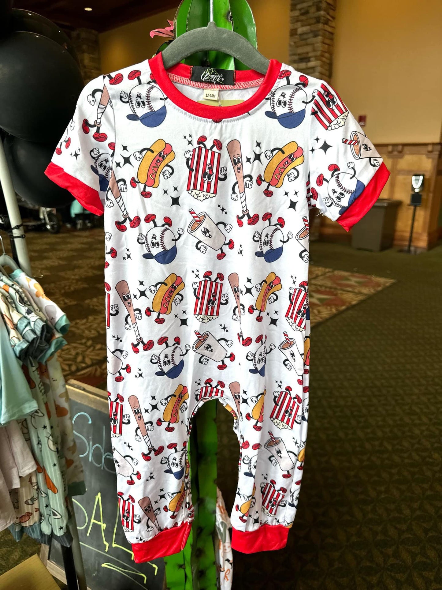 Dugouts Boy Romper 12/24M