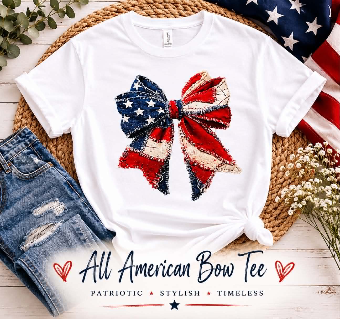 All American Bow Tee
