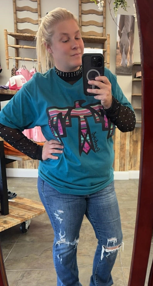 Teal Thunderbird Tee-XL