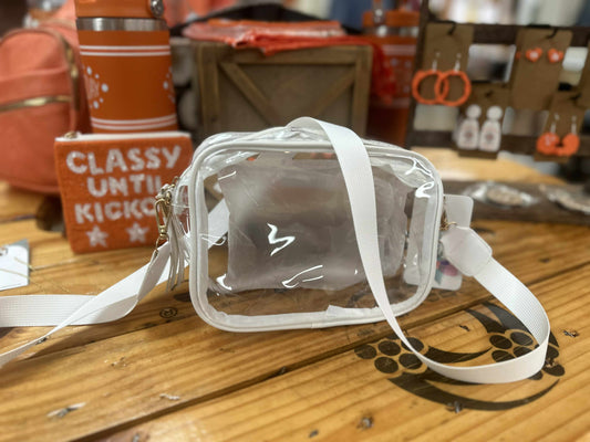 White Clear Stadium Bags