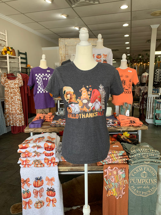 Happy HalloThanksMas Gnome Tshirt