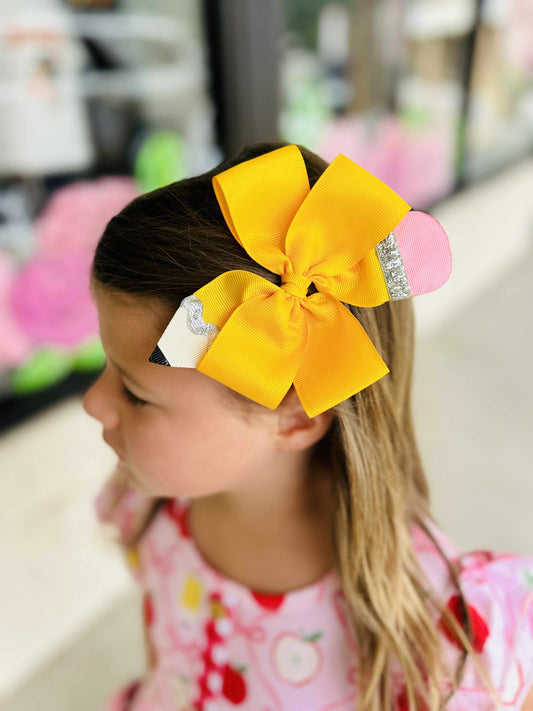 Girls Pencil Bow