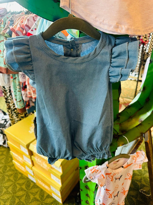 Denim Baby Romper
