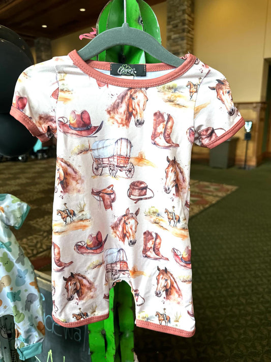 Horse & Wagon Romper