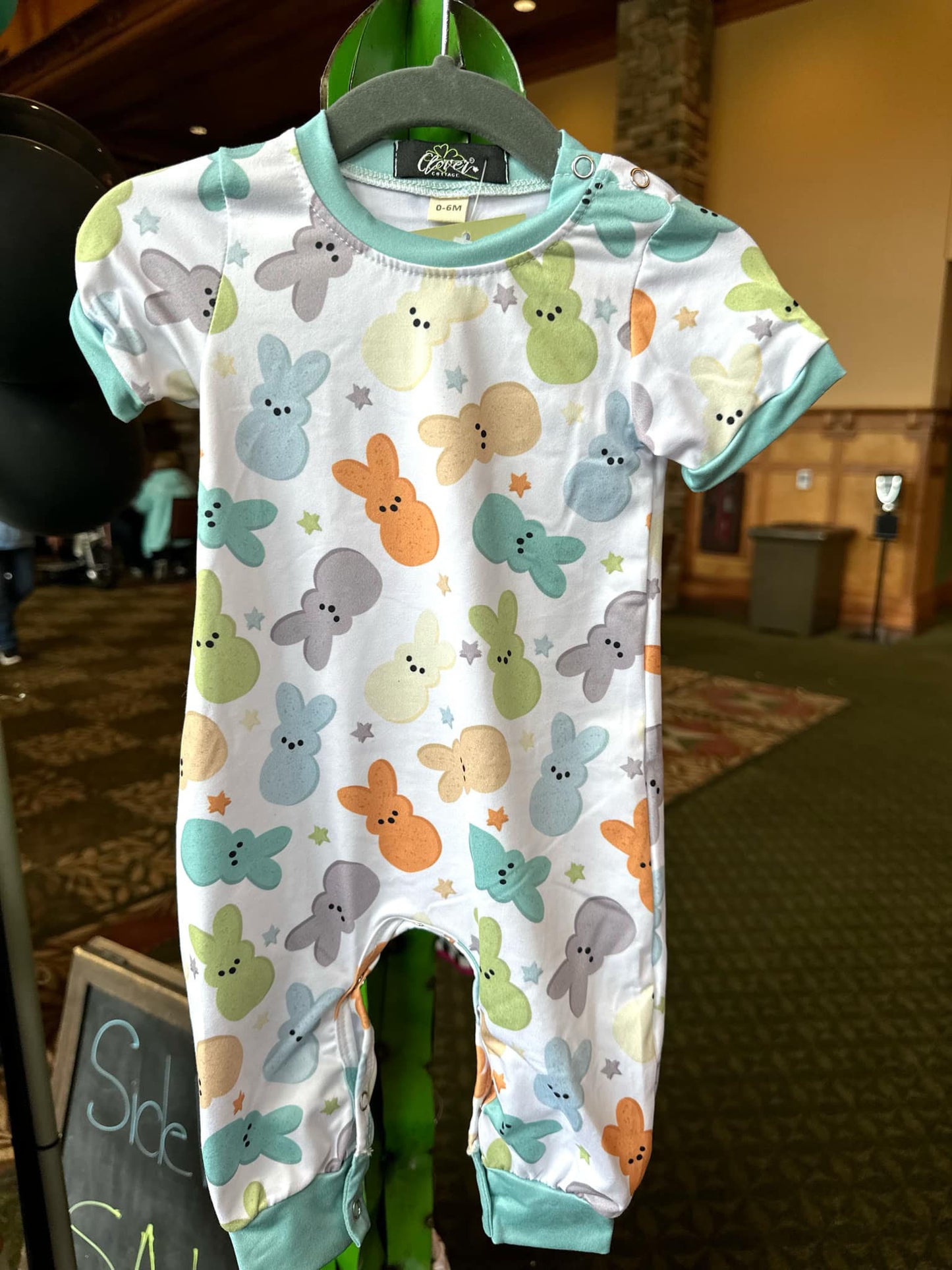 Peep Boy Romper 0/6M
