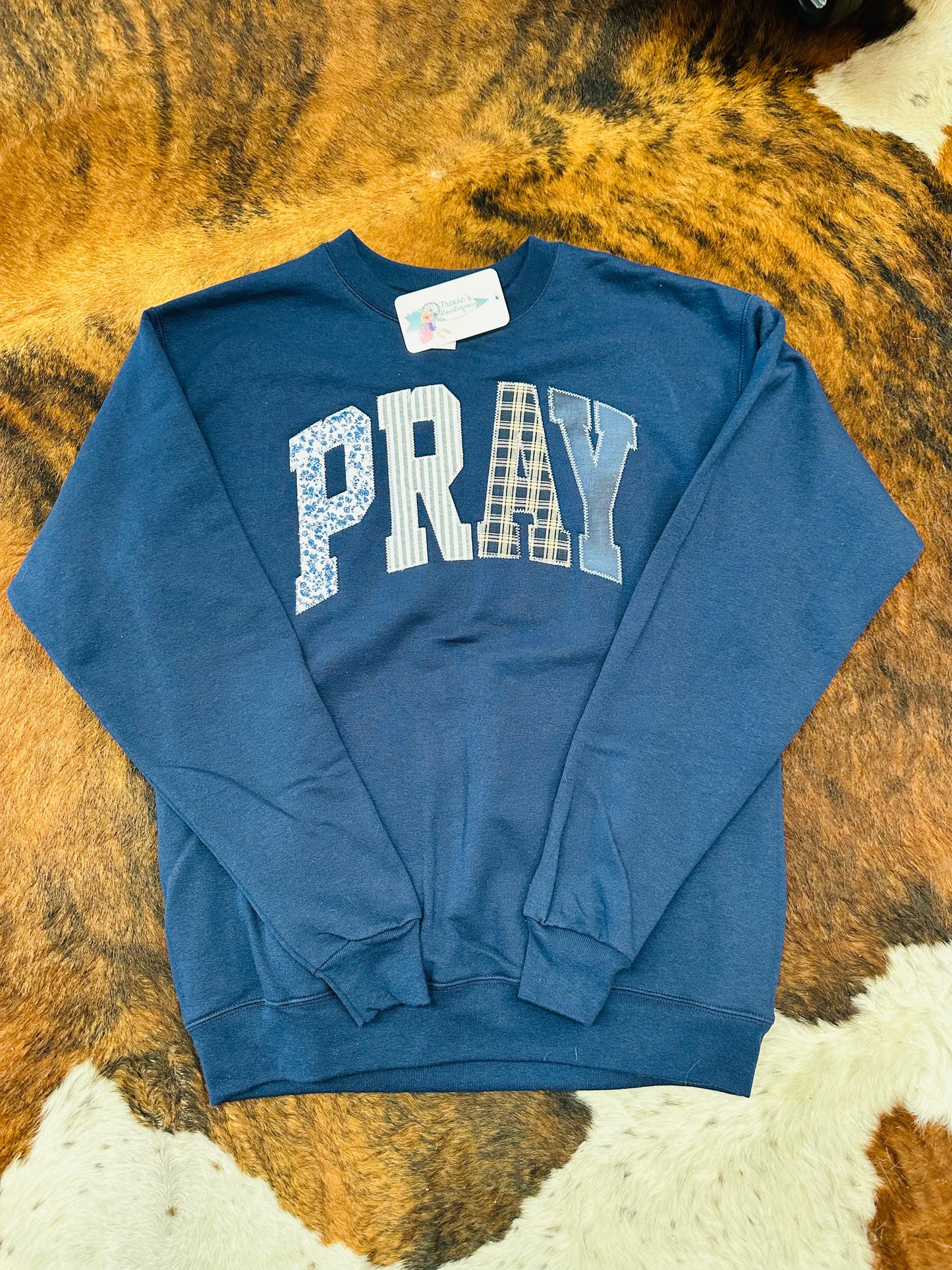 Navy Pray Sweatshirt