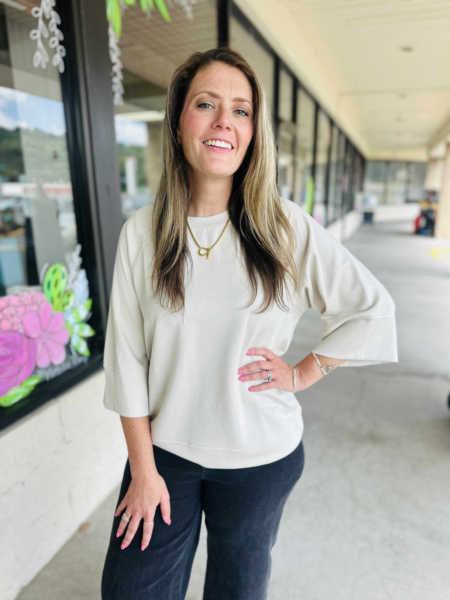 Cozy Cream Athletic Top
