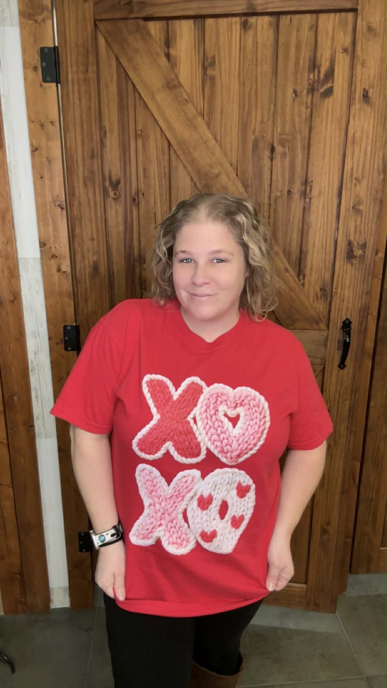 XOXO Faux Yarn Comfort Colors Tshirt