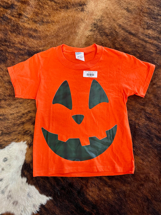 Kids Pumpkin Smiley Face Tee