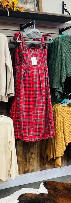 Red Plaid Dress