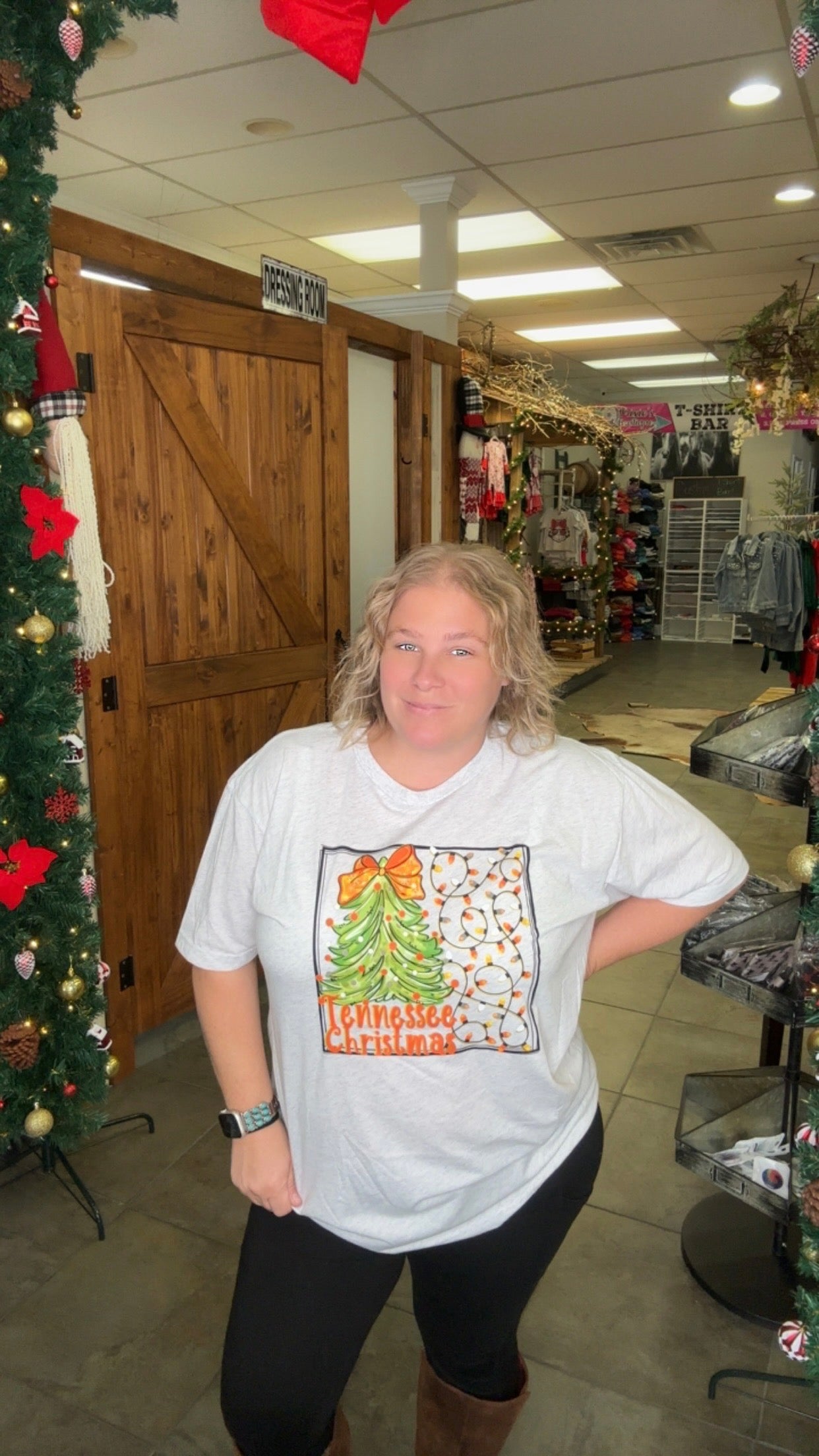Tennessee Christmas Lights Tshirt