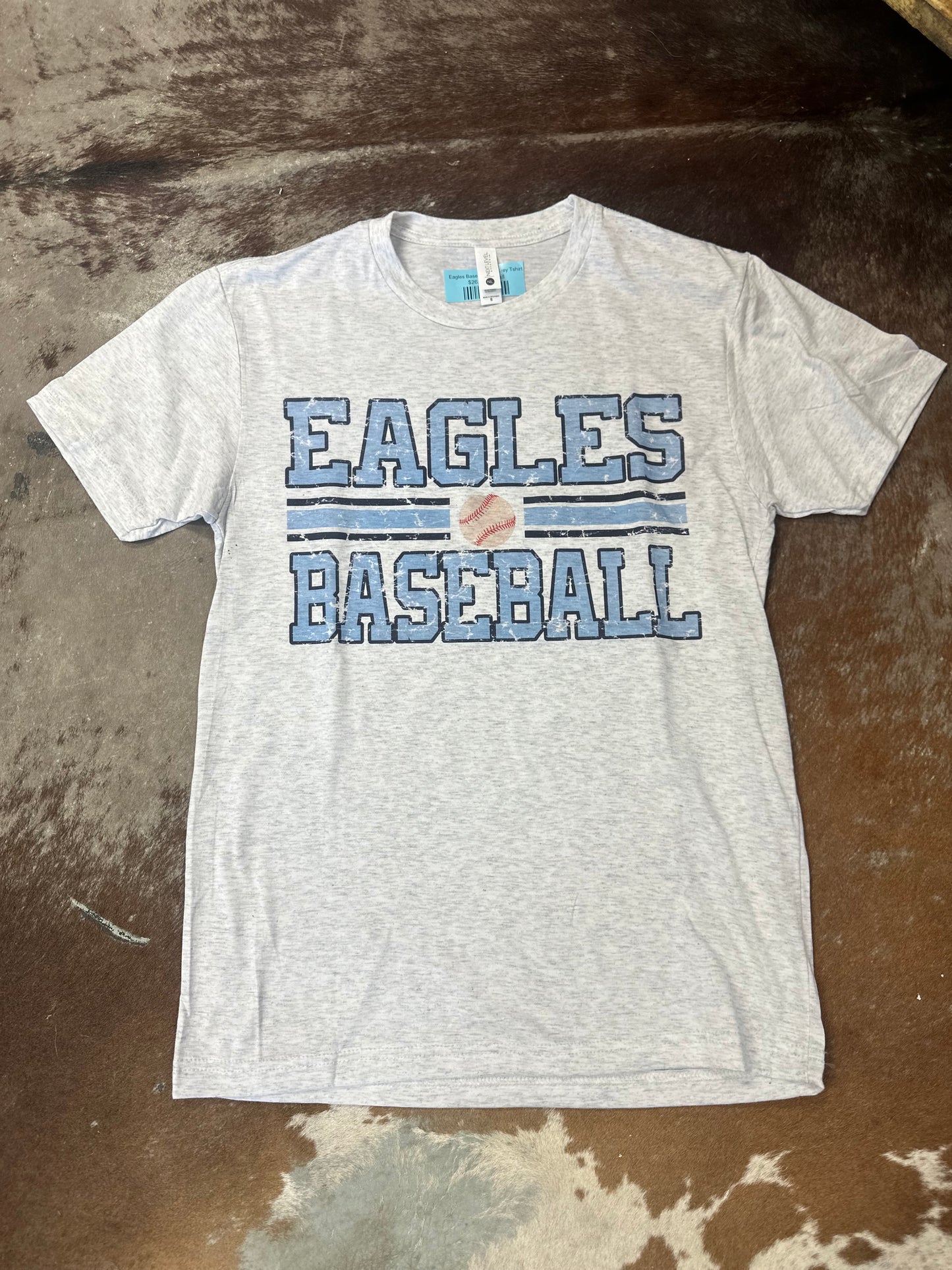 Eagles Baseball Ash Grey Tshirt
