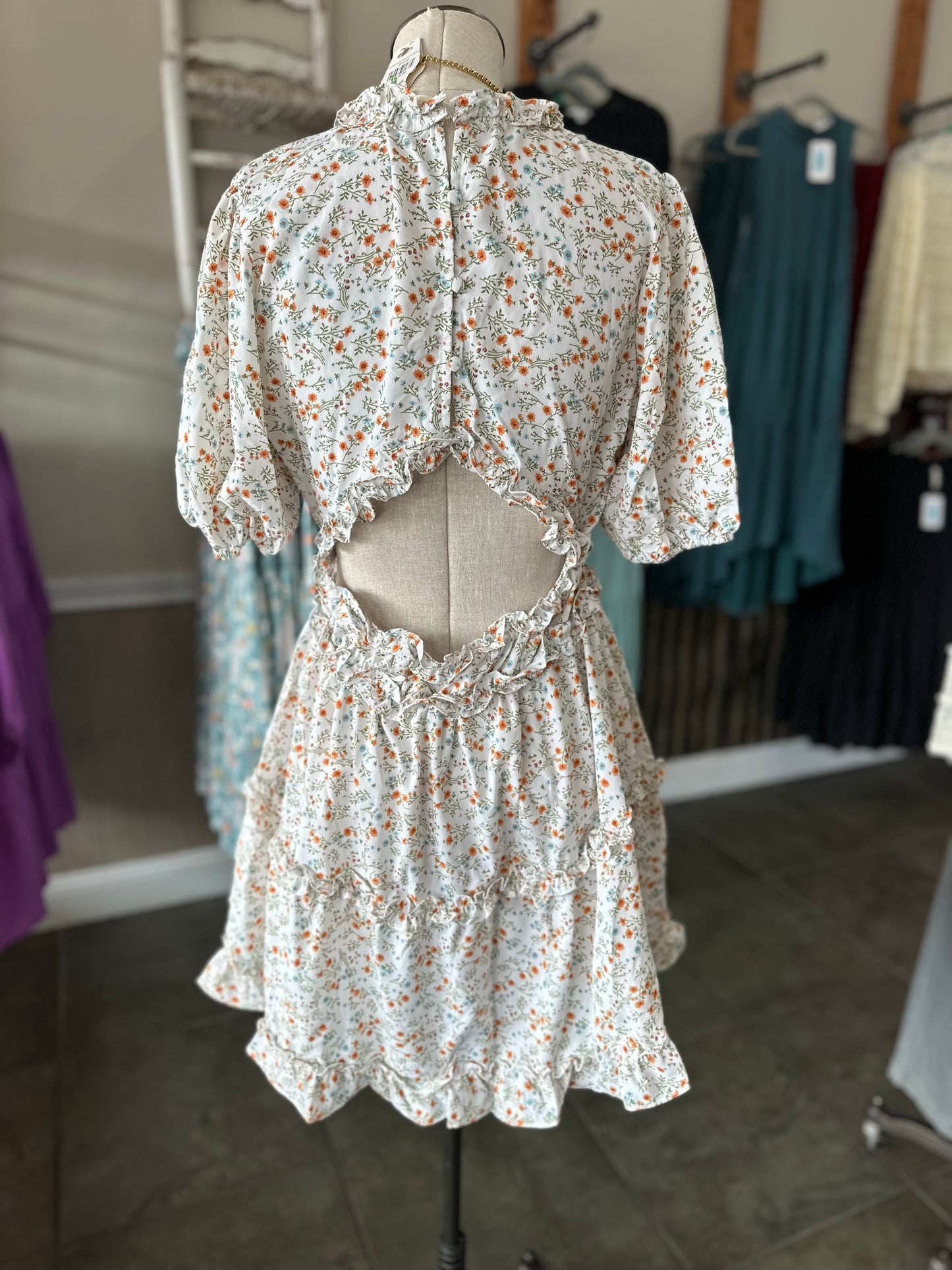 Off White Mini Dress