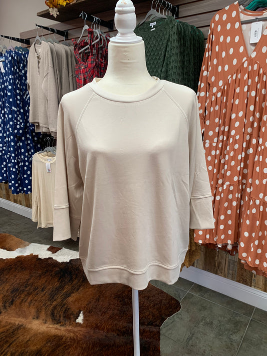 Oh So Cozy Oversized Cream Top