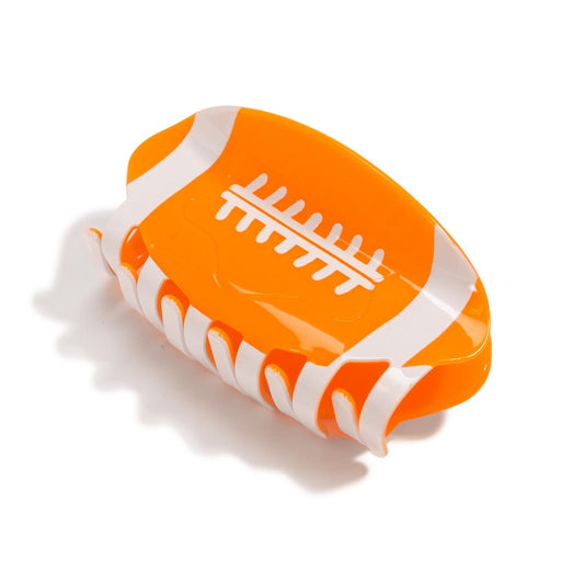 Football Claw Clip Orange