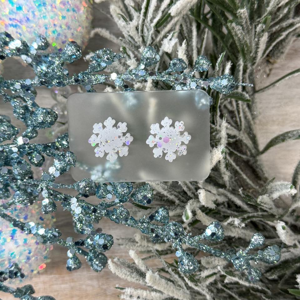 Snowflake Stud Earrings