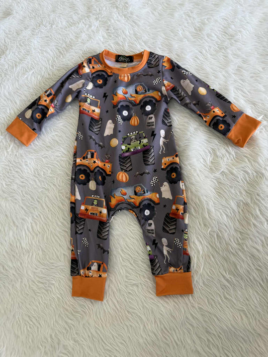 Spooky Monster Truck Romper