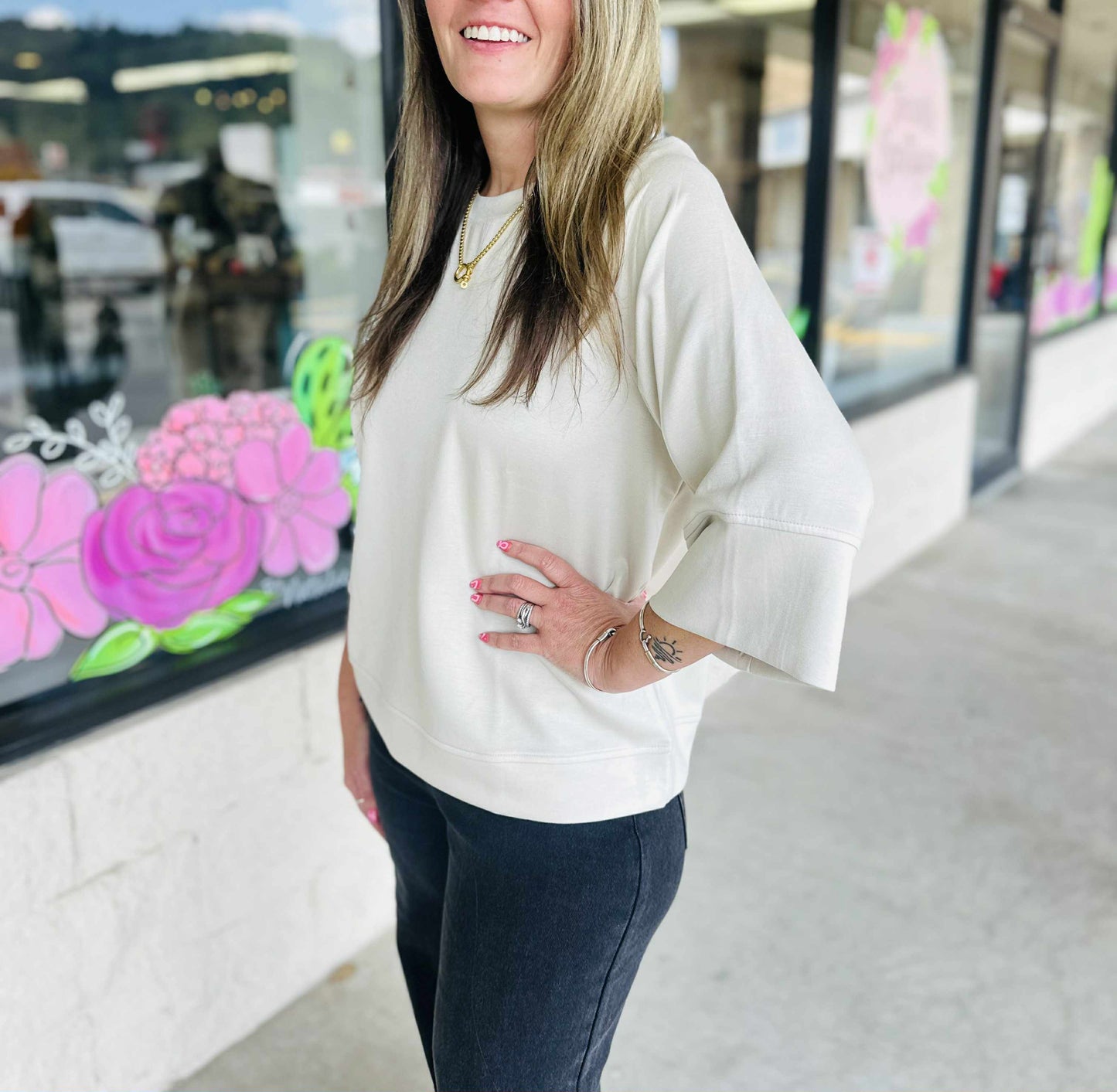Cozy Cream Athletic Top