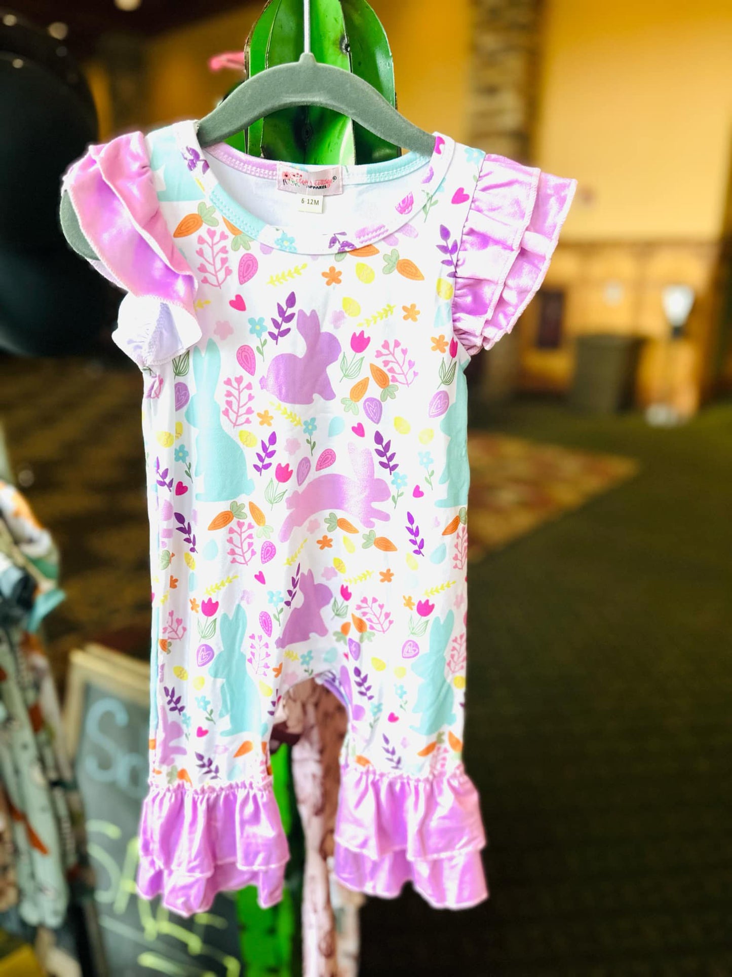 Paisley Easter Romper 6/12M