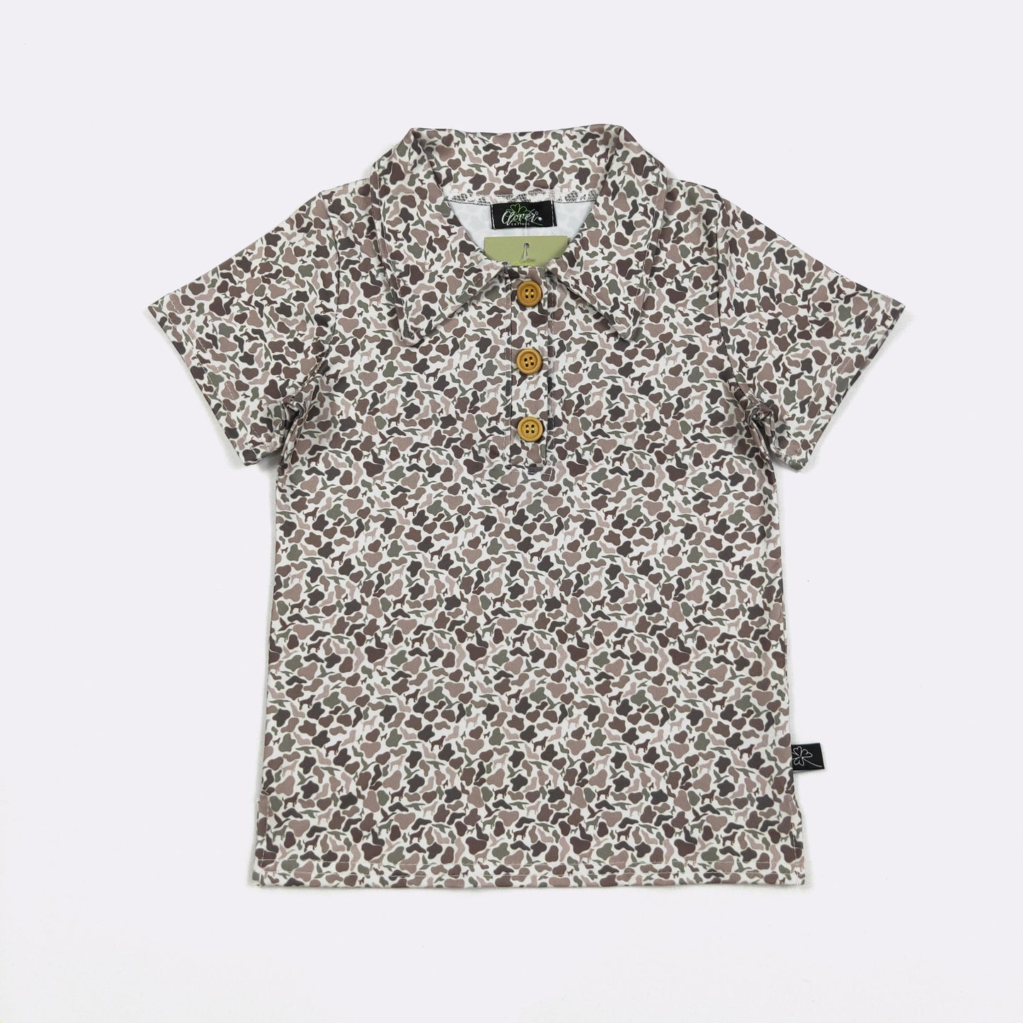 Camo Hunters Boy Collar Shirt