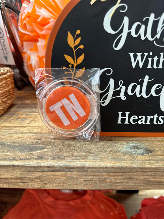 TN Pins Orange w/ White TN