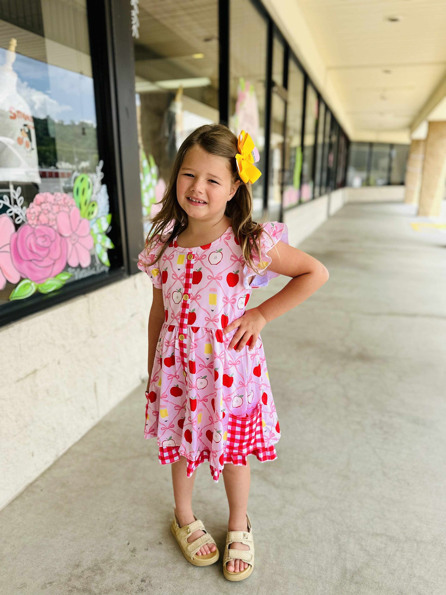 Girls Apple Coquette Dress