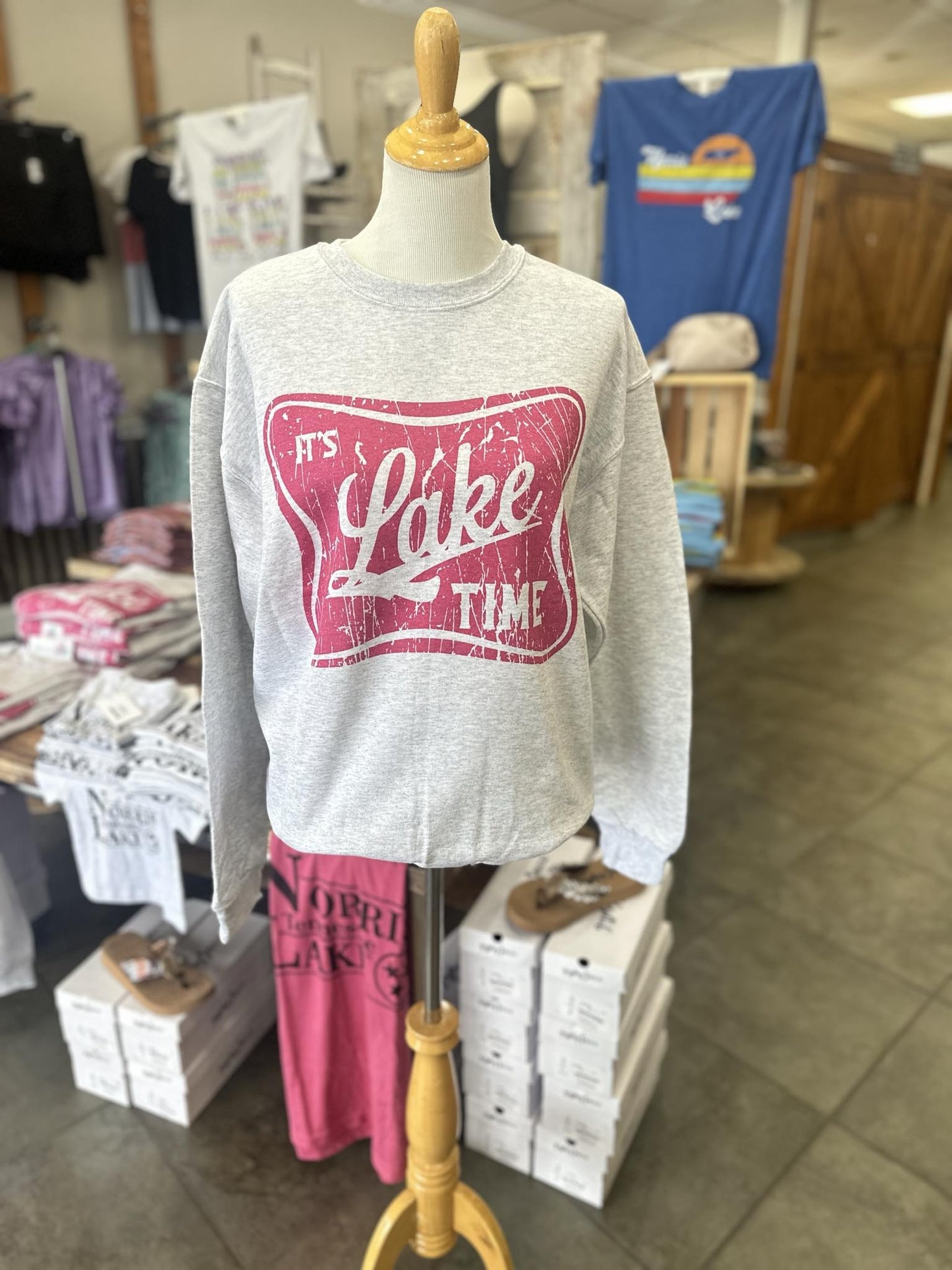 Pink Lake Time Sweatshirt