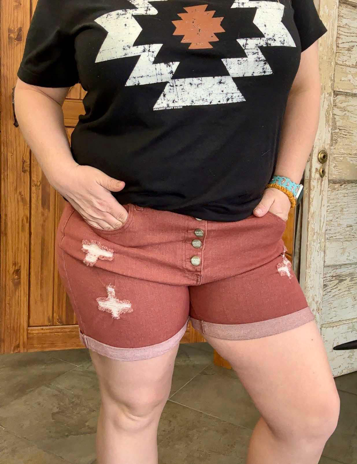 TN Walking Shorts Rust