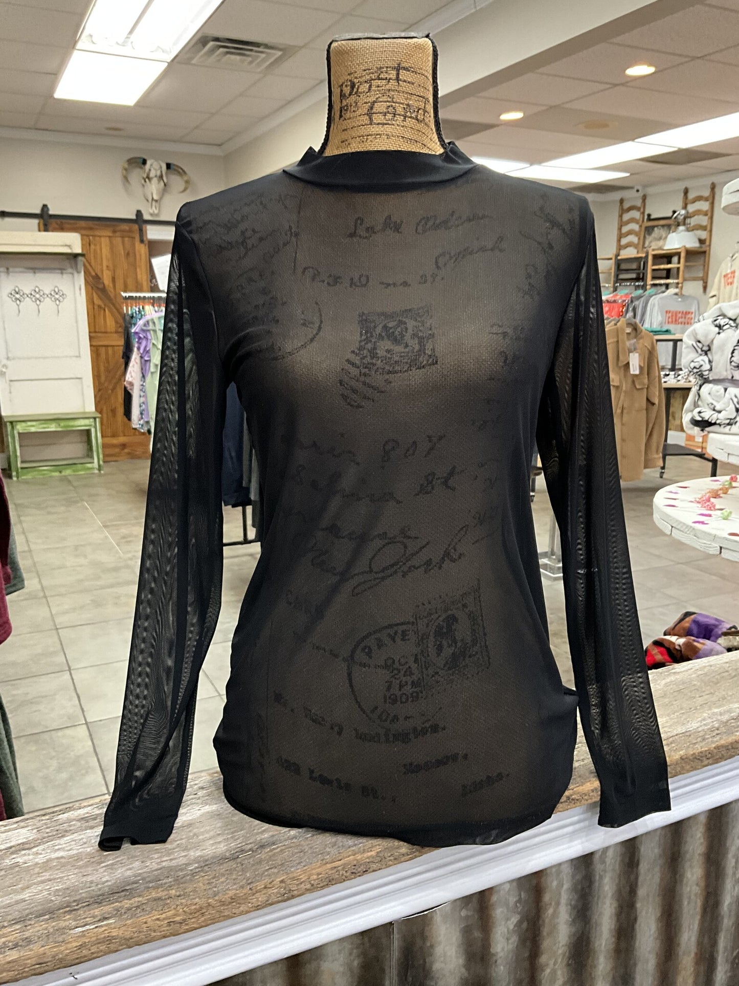Night Sky Mesh Top