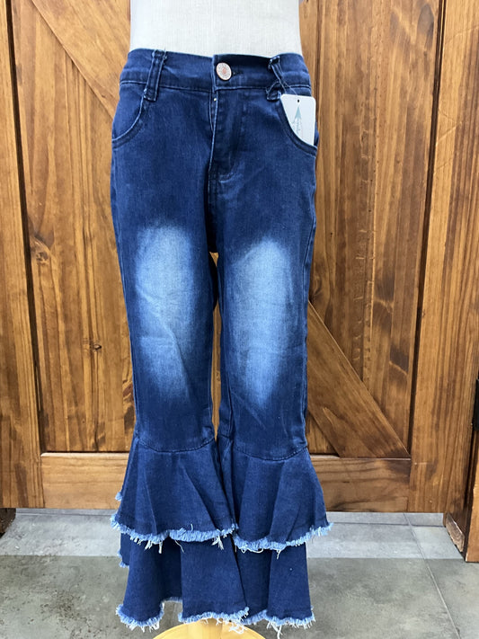 Girls Denim Flare Jeans